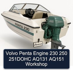 Volvo Penta Engine 230 250 251DOHC AQ131 AQ151 Service Repair Workshop Manual PDF