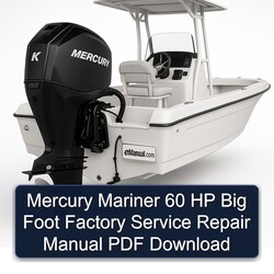 Mercury Mariner 60 HP Big Foot Service Repair Workshop Manual PDF