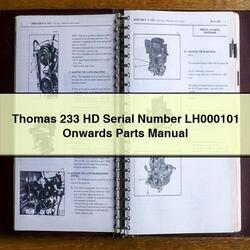 Thomas 233 HD Serial Number LH000101 Onwards Parts Catalog PDF