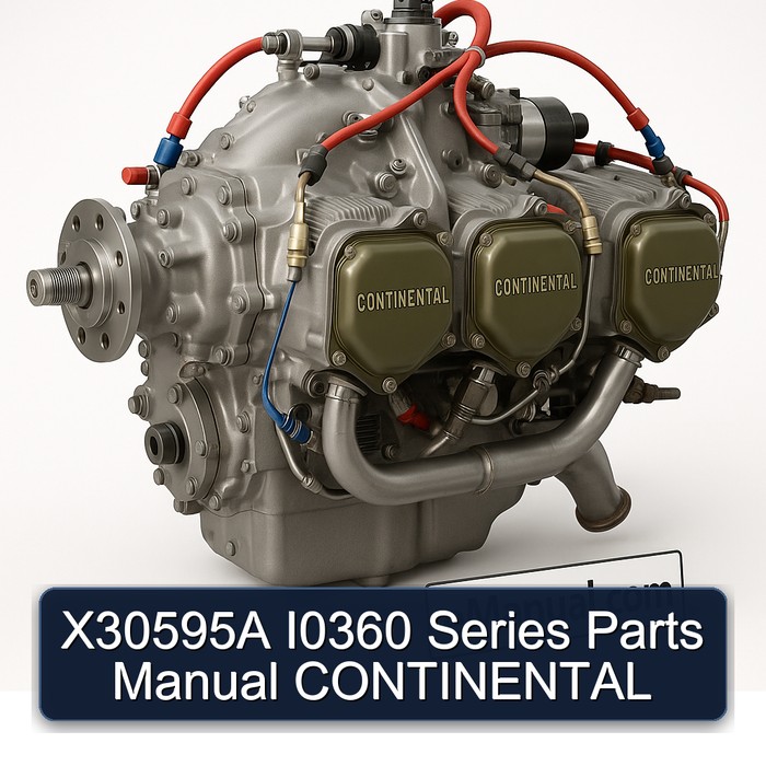 Continental IO 360 Series X30595A I0360 Parts Catalog PDF