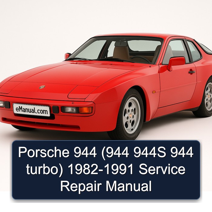 1982-1991 Porsche 944 ( 944S Turbo) Service Repair Workshop Manual PDF