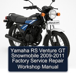 2009-2011 Yamaha RS Venture GT Snowmobile Service Repair Workshop Manual PDF