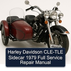 1979 Harley Davidson Sidecars CLE-TLE Sidecar Service Repair Workshop Manual PDF
