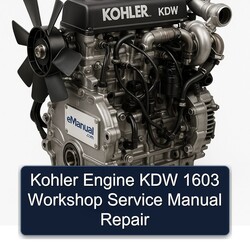 Kohler KDW Models Engine 1603 Service Repair Workshop Manual PDF
