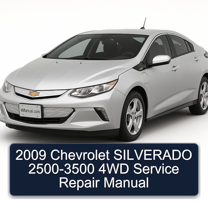 2009 Chevrolet Silverado 2500-3500 4WD Service Repair Workshop Manual PDF