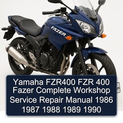 1986-1990 Yamaha Fazer FZR400 FZR 400 Service Repair Workshop Manual PDF