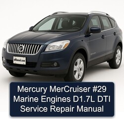 Mercury Mercruiser 29 Marine Engines D1.7l DTI Service Repair Workshop Manual PDF