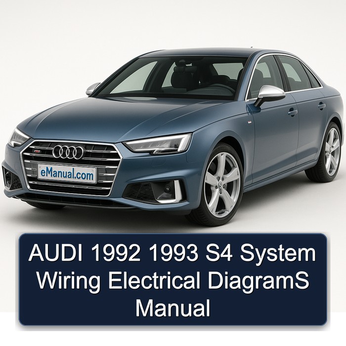 1992-1993 Audi S4 System Electrical Wiring Diagrams PDF