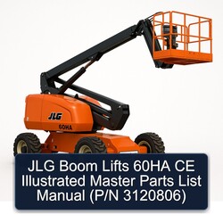 JLG Boom Lifts 60HA CE Illustrated Master (p/n 3120806) Parts Catalog PDF