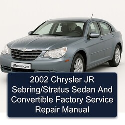 2002 Chrysler Sebring JR /stratus Sedan Convertible Service Repair Workshop Manual PDF