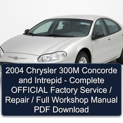 2004 Chrysler Concorde 300M Intrepid - Official / Service Repair Workshop Manual PDF
