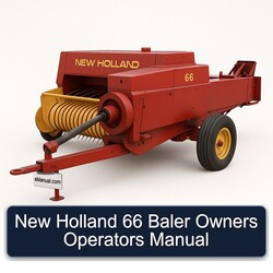 New Holland 66 Baler Owners Operators Operator's Manual PDF