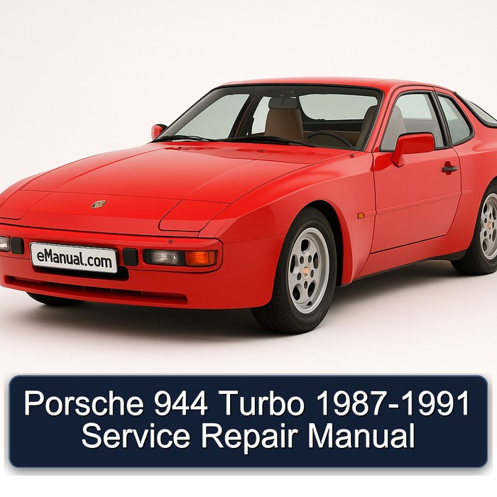 1987-1991 Porsche 944 Turbo Service Repair Workshop Manual PDF