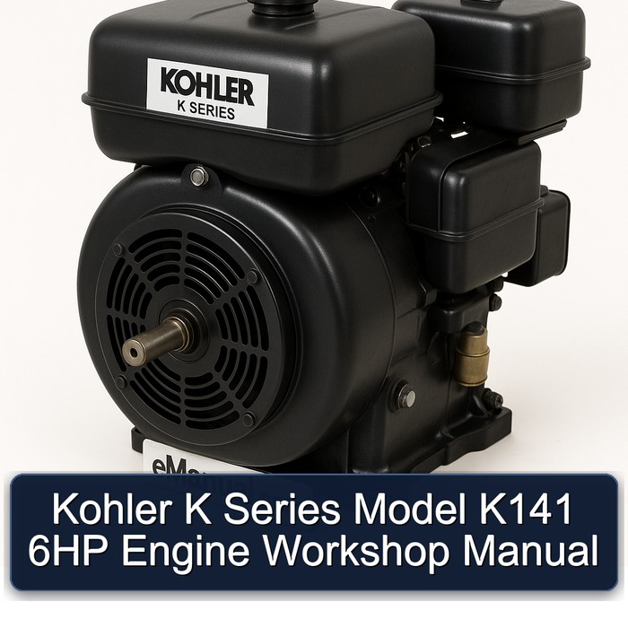 Kohler K Series Model K141 6HP Engine Service Repair Workshop Manual PDF