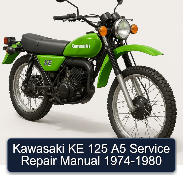 1974-1980 Kawasaki KE Models 125 A5 Service Repair Workshop Manual PDF