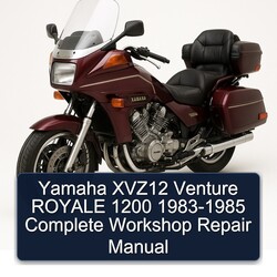 1983-1985 Yamaha XVZ Models XVZ12 Venture Royale 1200 Service Repair Workshop Manual PDF