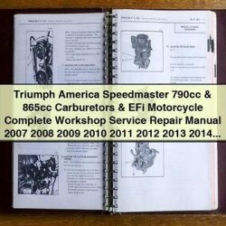 2007-2015 Triumph Speedmaster America 790CC 865CC Motorcycle Service Repair Workshop Manual PDF