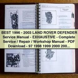 1996-2003 Land Rover Defender / Service Repair Workshop Manual PDF