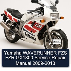 2009-2013 Yamaha Waverunner FZS FZR GX1800 Service Repair Workshop Manual PDF