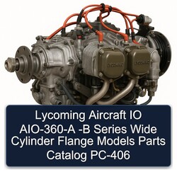 Cummins B Series Lycoming Aircraft IO Aio-360- - Wide Cylinder Flange Models PC-406 Parts Catalog PDF