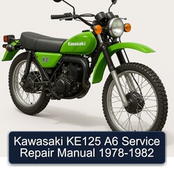 1978-1982 Kawasaki KE Models KE125 A6 Service Repair Workshop Manual PDF