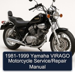 1981-1999 Yamaha Virago Motorcycle Service Repair Workshop Manual PDF
