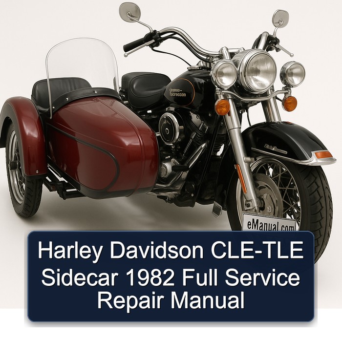 1982 Harley Davidson Sidecars CLE-TLE Sidecar Service Repair Workshop Manual PDF