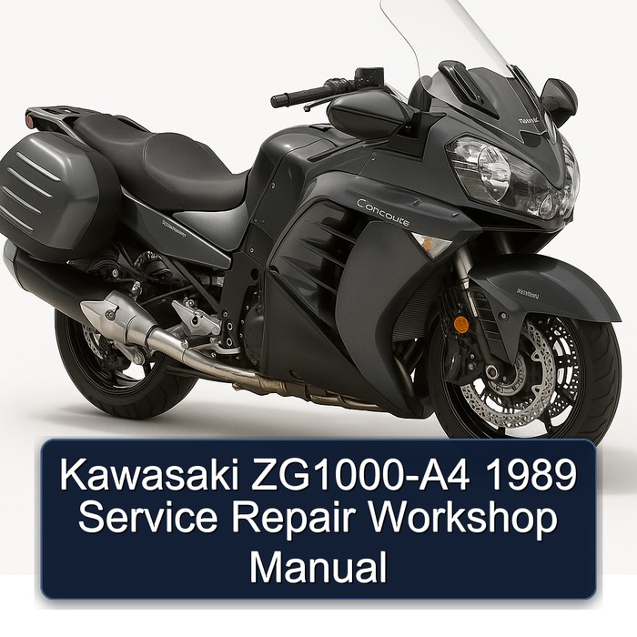 1989 Kawasaki Concours Models Zg1000-a4 Service Repair Workshop Manual PDF