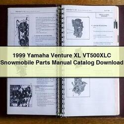 1999 Yamaha Venture XL VT500XLC Snowmobile Parts Catalog PDF