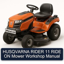 Husqvarna Rider 11 Ride ON Mower Service Repair Workshop Manual PDF