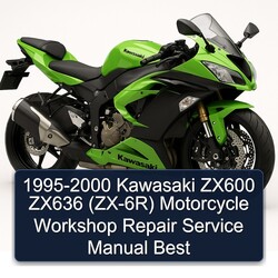 1995-2000 Kawasaki ZX Models ZX600 ZX636 (ZX-6R) Motorcycle Best Service Repair Workshop Manual PDF