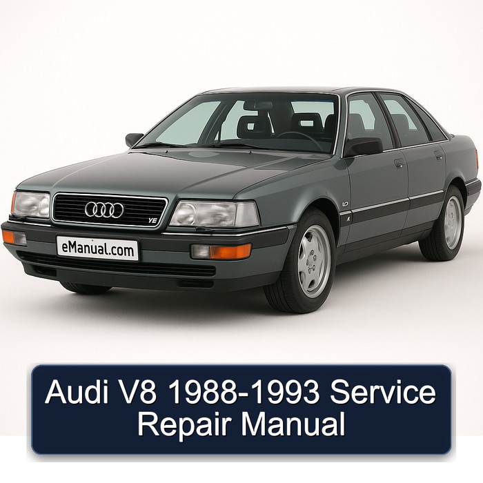 1988-1993 Audi V8 Service Repair Workshop Manual PDF