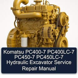 Komatsu PC400-7 Pc400lc-7 PC450-7 Pc450lc-7 Hydraulic Excavator Service Repair Workshop Manual PDF