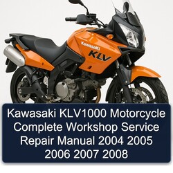 2004-2008 Kawasaki KLV Models KLV1000 Motorcycle Service Repair Workshop Manual PDF
