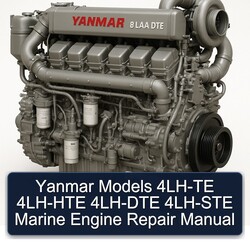 Isuzu Marine Yanmar Models 4LH-TE 4LH-HTE 4LH-DTE 4LH-STE Engine Service Repair Workshop Manual PDF