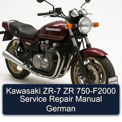 Kawasaki Zephyr ZR-7 ZR 750-F2000 German Service Repair Workshop Manual PDF