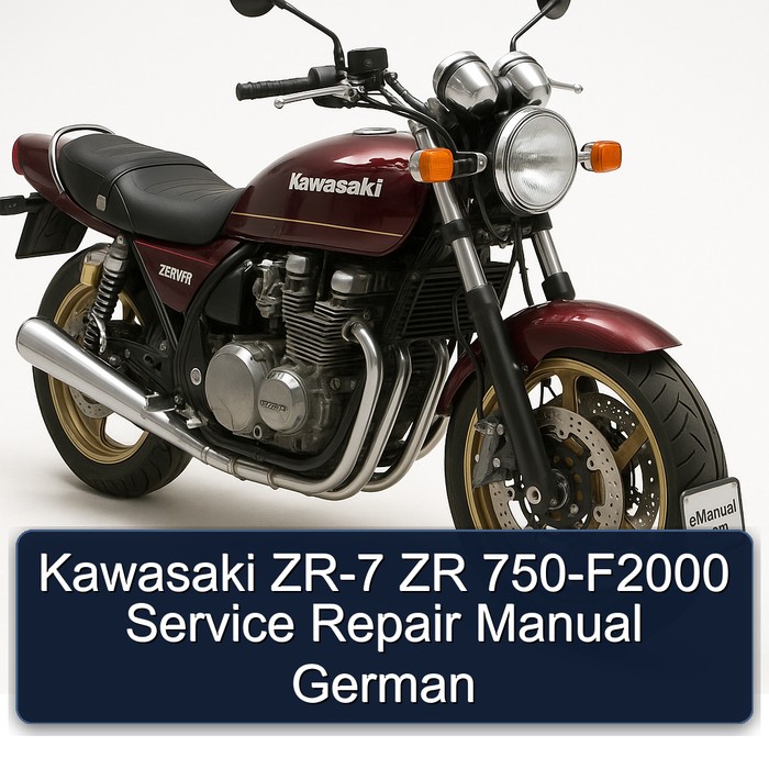 Kawasaki Zephyr ZR-7 ZR 750-F2000 German Service Repair Workshop Manual PDF