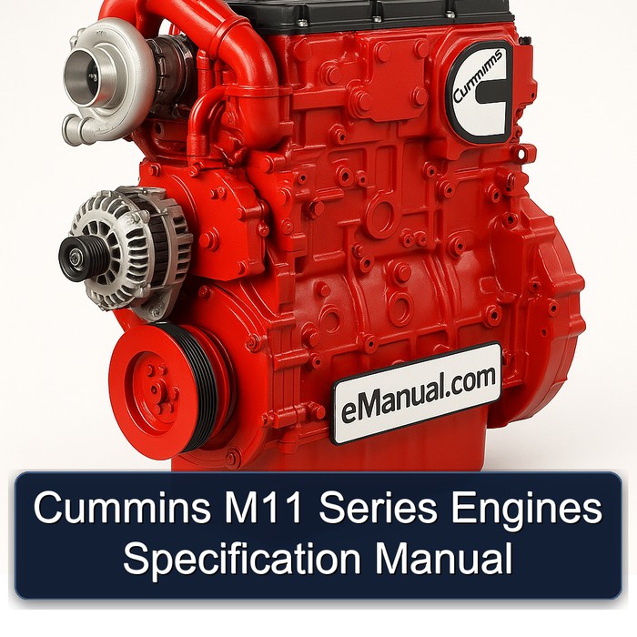 Cummins M Series M11 Engines Specification Service Repair Workshop Manual PDF