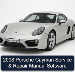 2008 Porsche Cayman Software Service Repair Workshop Manual PDF