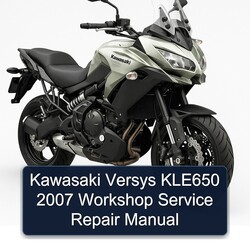 2007 Kawasaki Versys KLE650 Service Repair Workshop Manual PDF