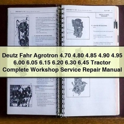 Deutz Fahr Agrotron 4.70-6.45 Tractor Service Repair Workshop Manual PDF