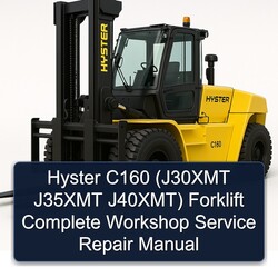 Hyster C160 (j30xmt J35XMT J40xmt) Forklift Service Repair Workshop Manual PDF