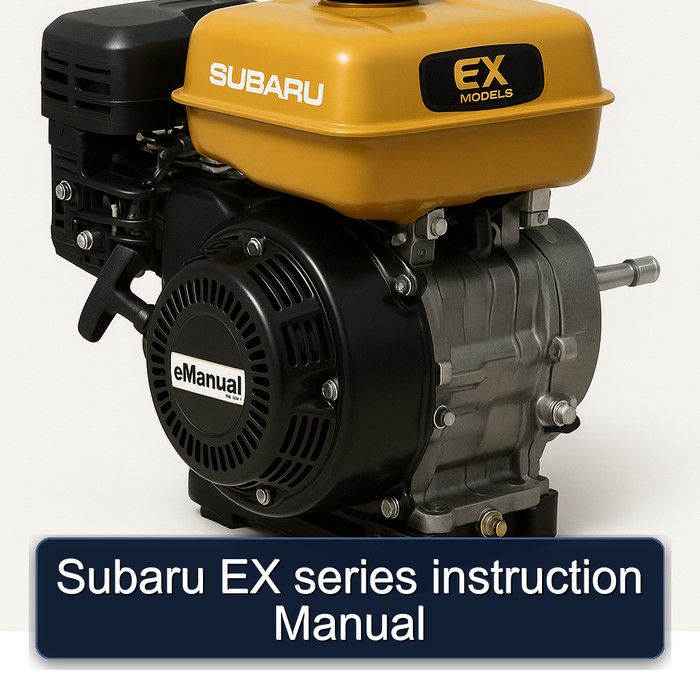 Subaru Robin EX Models Series Instruction Service Repair Workshop Manual PDF