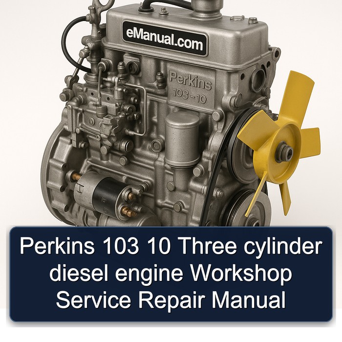 Perkins 103 10 Three Cylinder Diesel Engine Service Repair Workshop Manual PDF