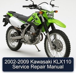 2002-2009 Kawasaki KLX Series KLX110 Service Repair Workshop Manual PDF