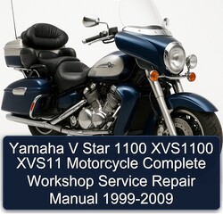 1999-2009 Yamaha XVS Models V Star 1100 XVS1100 XVS11 Motorcycle Service Repair Workshop Manual PDF
