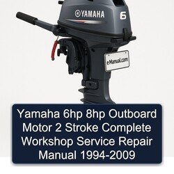 1994-2009 Yamaha 6HP 8HP Outboard Motor 2 Stroke Service Repair Workshop Manual PDF