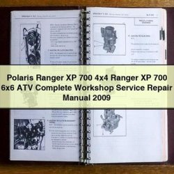 2009 Polaris Ranger XP 700 4x4 6x6 ATV Service Repair Workshop Manual PDF