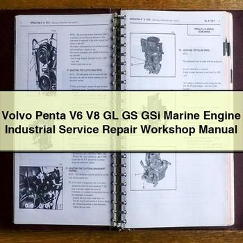 Volvo Penta V6 V8 GL GS Gsi Marine Engine Industrial Service Repair Workshop Manual PDF