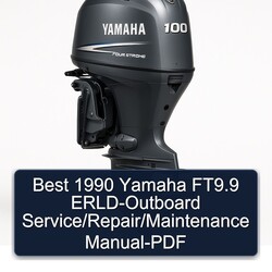 1990 Best Yamaha Ft9.9 Erld-outboard / Service Repair Workshop Manual PDF